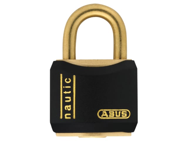 ABUS T84MB 20mm Black Rustproof Padlock Solid Brass Body Anti-Corrosion