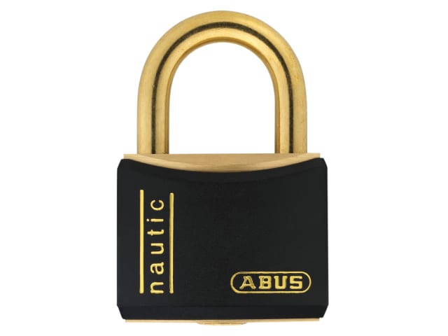 ABUS T84MB 40mm Black Rustproof Padlock Solid Brass Body Double Bolted Security