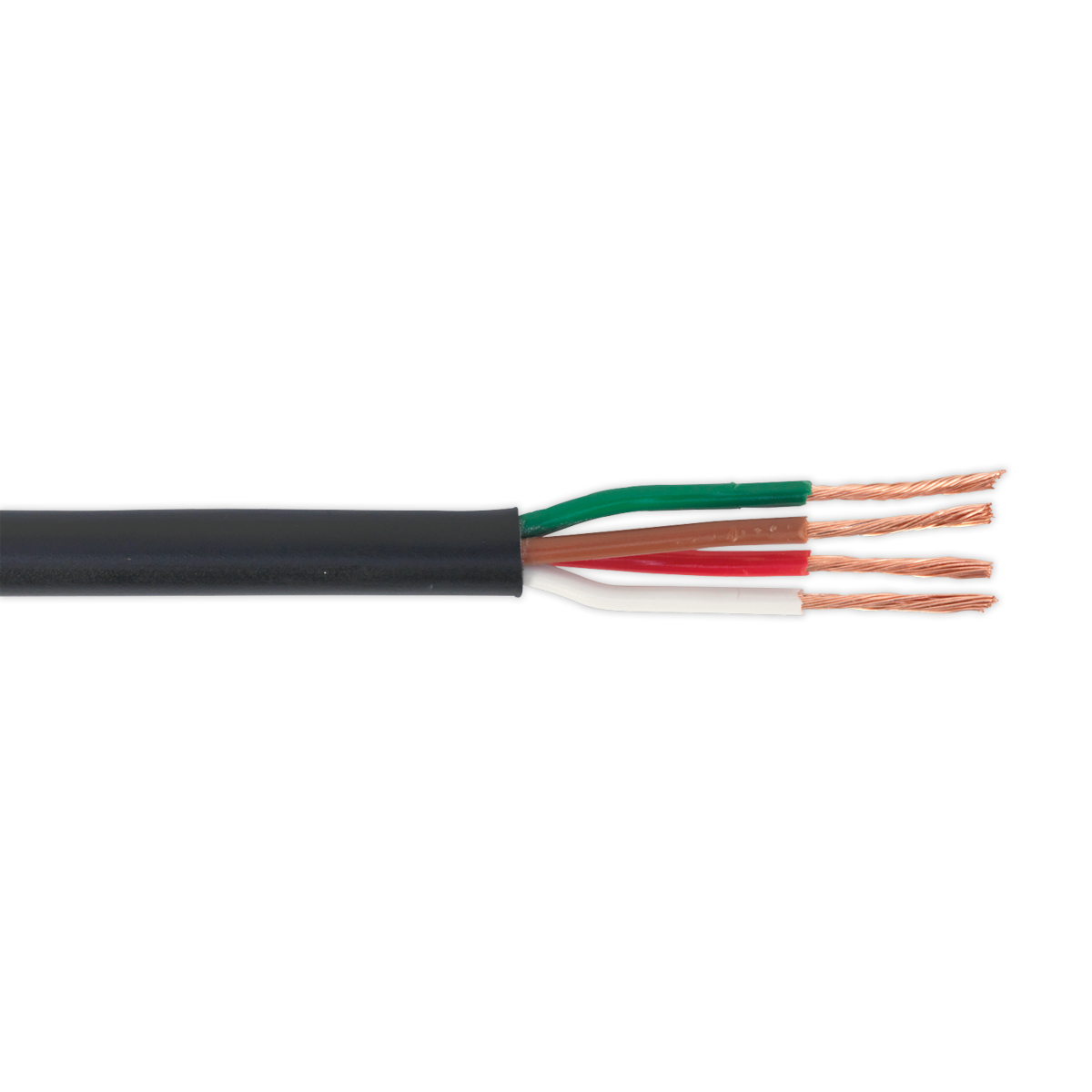Sealey 4 x 0.75mm Thin Wall Automotive Cable 30m Black 14A RoHS Compliant