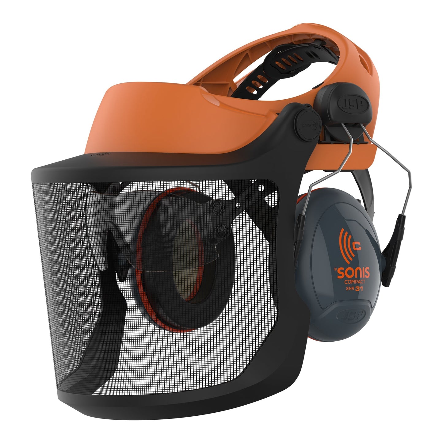 JSP EVOGuard M2 Forestry Browguard System with Stainless Steel Visor