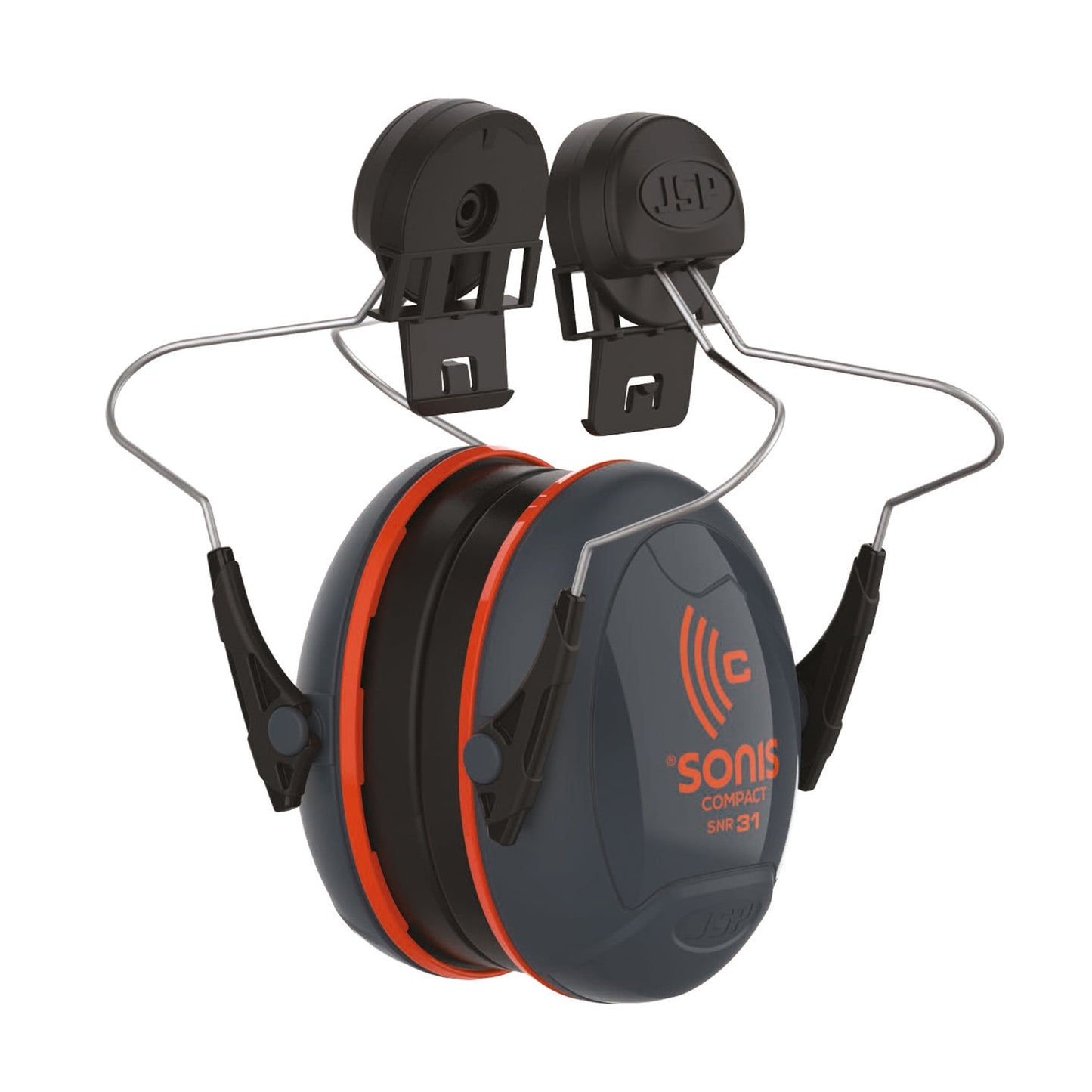 JSP Sonis Compact Full Brim Helmet Mounted Ear Defenders SNR 31dB Adjustable