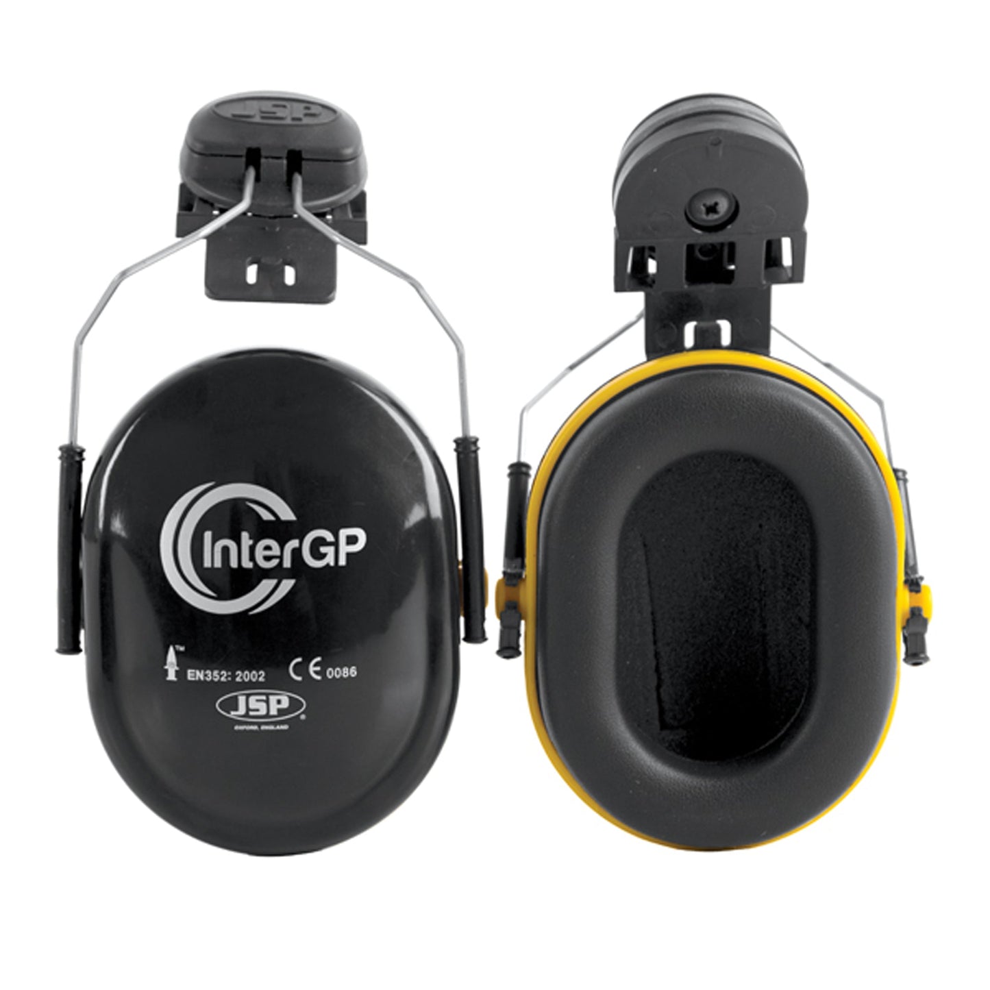 JSP InterGP Helmet Mounted Ear Defenders Adjustable Steel Arms EN 352-3