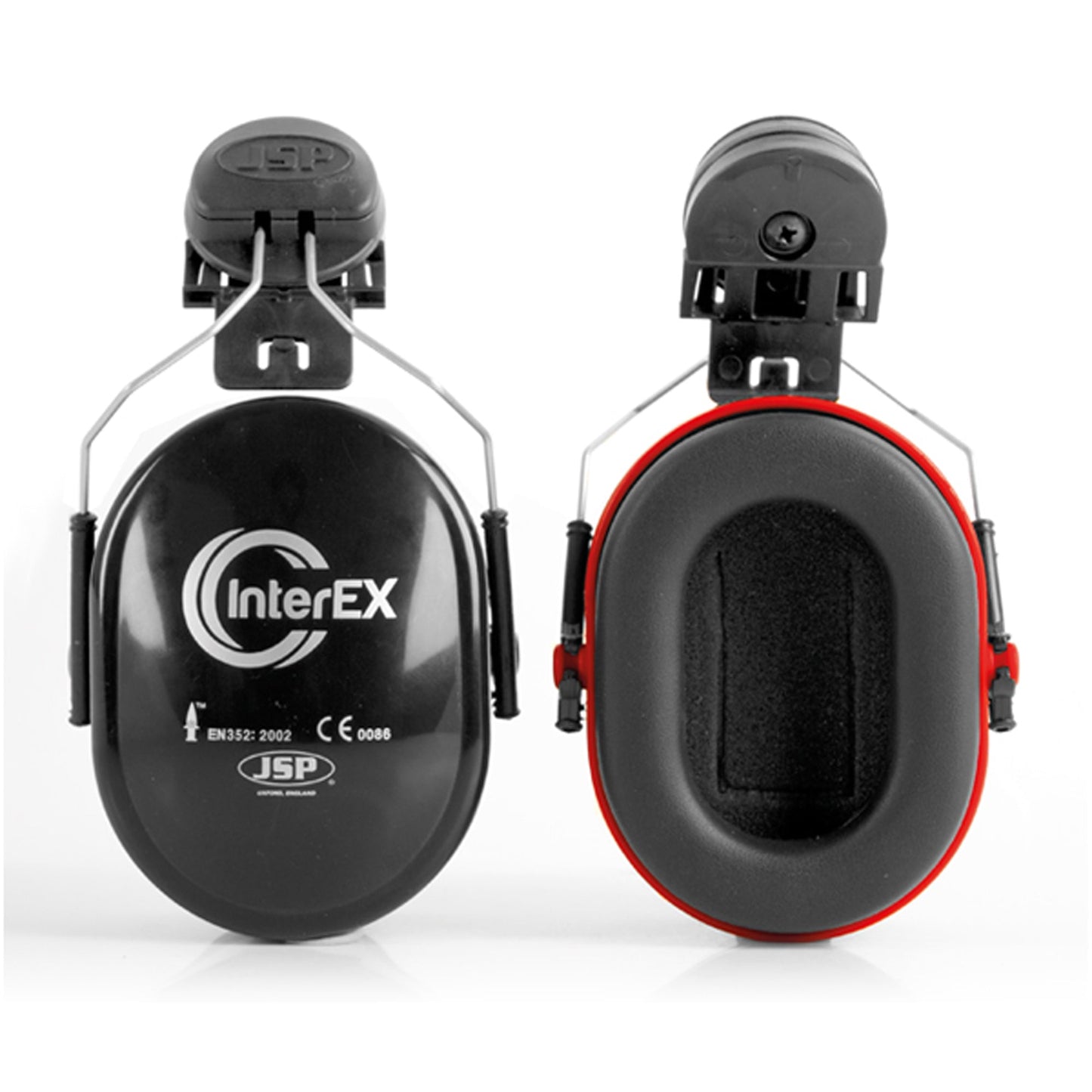 JSP InterEX Helmet Mounted Ear Defenders with Adjustable Steel Arms