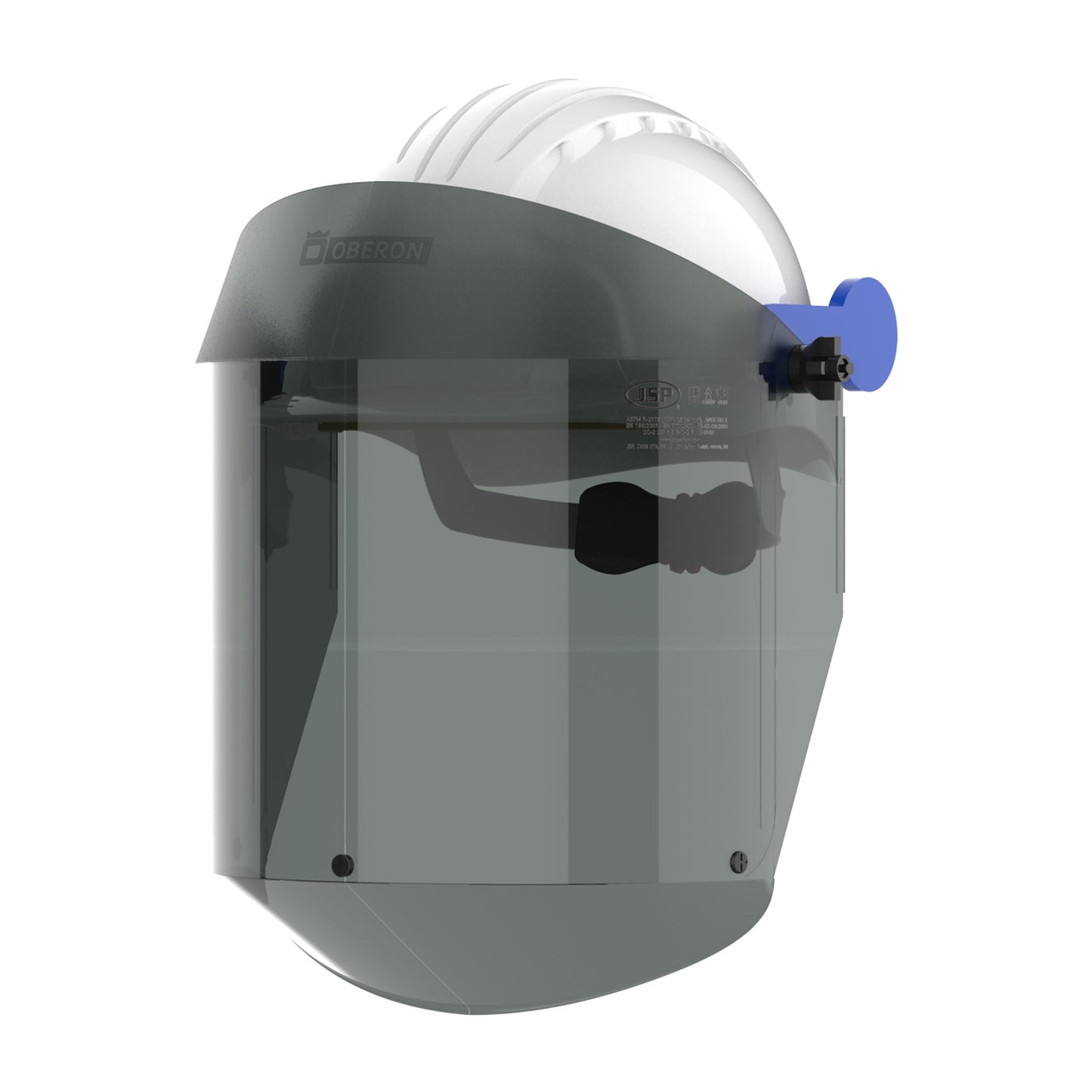 JSP AFP-25 Helmet Mounted Arc Faceshield with Weight Balancing System
