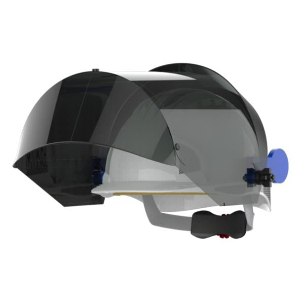 JSP AFP-25 Helmet Mounted Arc Faceshield with Weight Balancing System