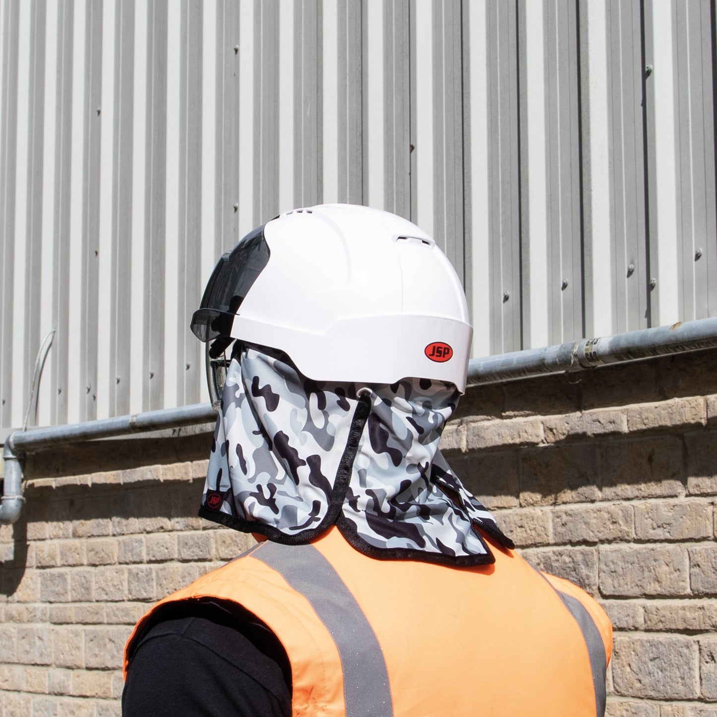 JSP EVO Neck Cape Camouflage UV Protection 50 Compatible with Safety Helmets