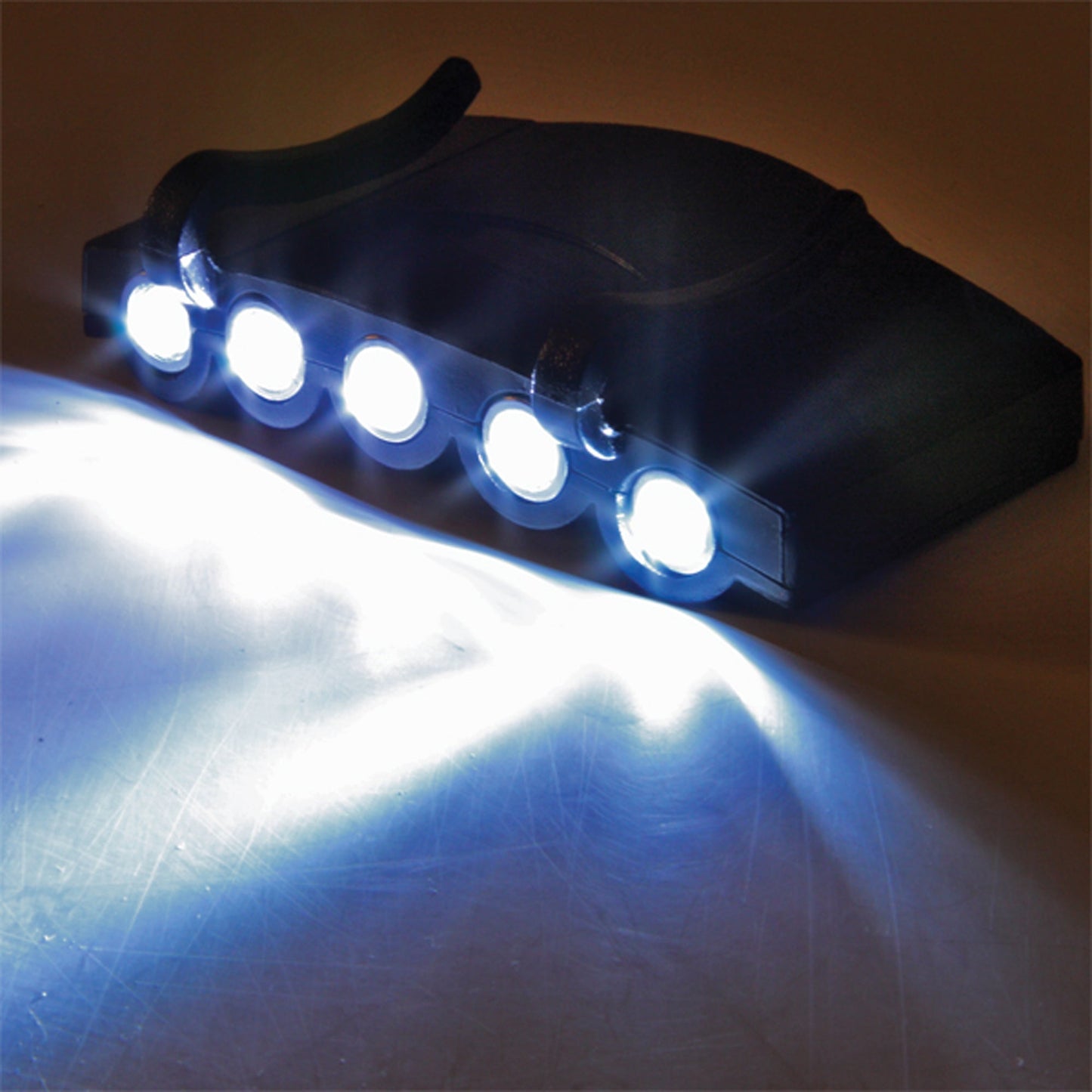 JSP Peak Mounted LED Bump Cap Lamp Lightweight 4 Power Settings High Output