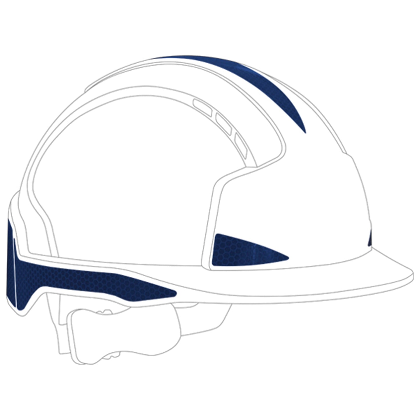 JSP Reflective CR2 Decal Kit for EVOLite Safety Helmets - 10 Pack