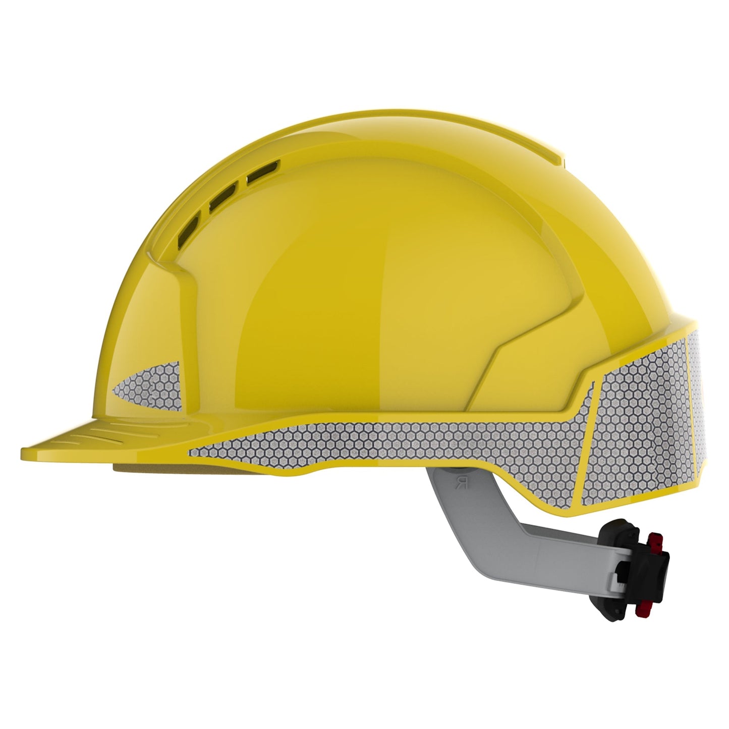JSP EVOLite Safety Helmet Vented with Reflective CR2 Decals Wheel Ratchet