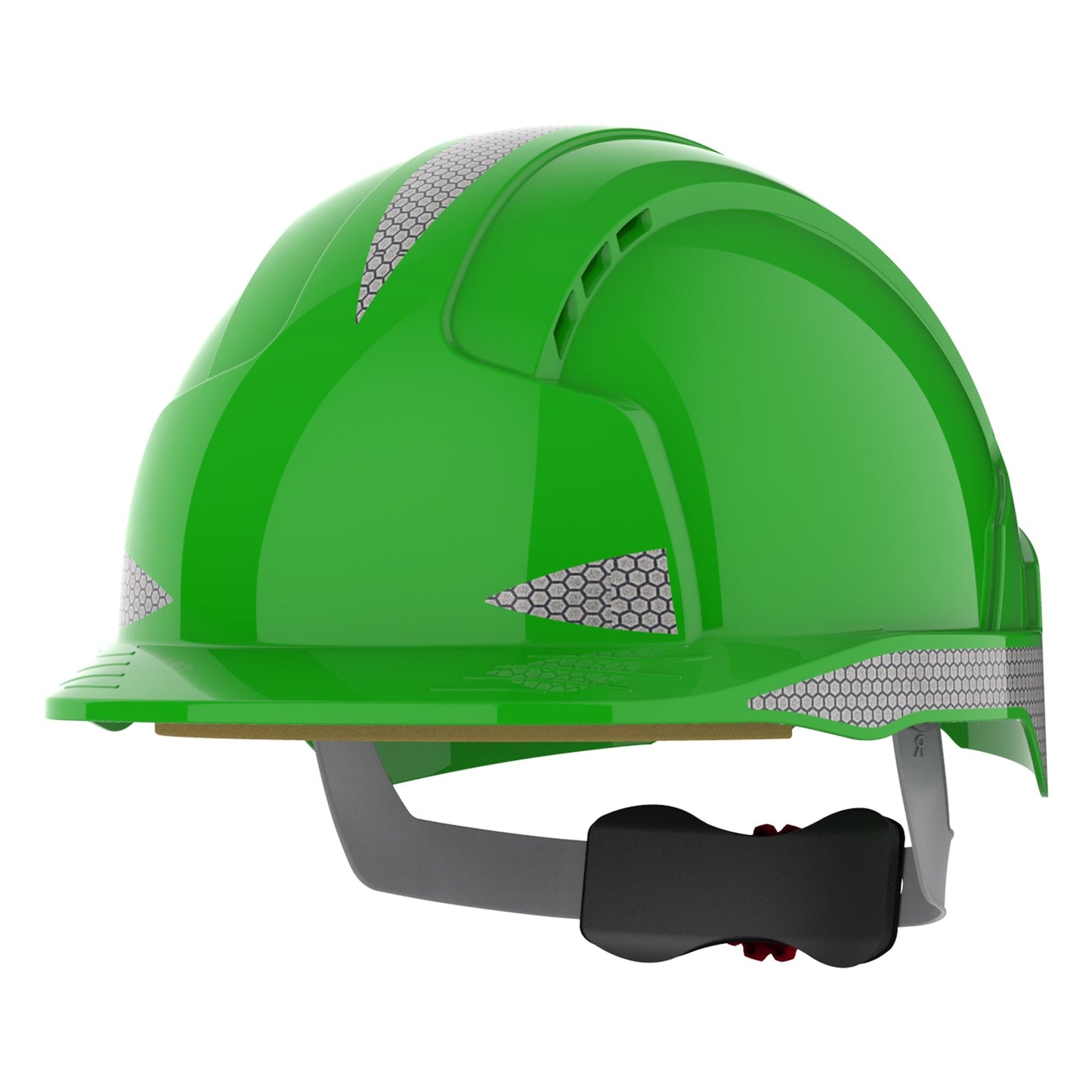 JSP EVOLite Safety Helmet Vented with Reflective CR2 Decals Wheel Ratchet