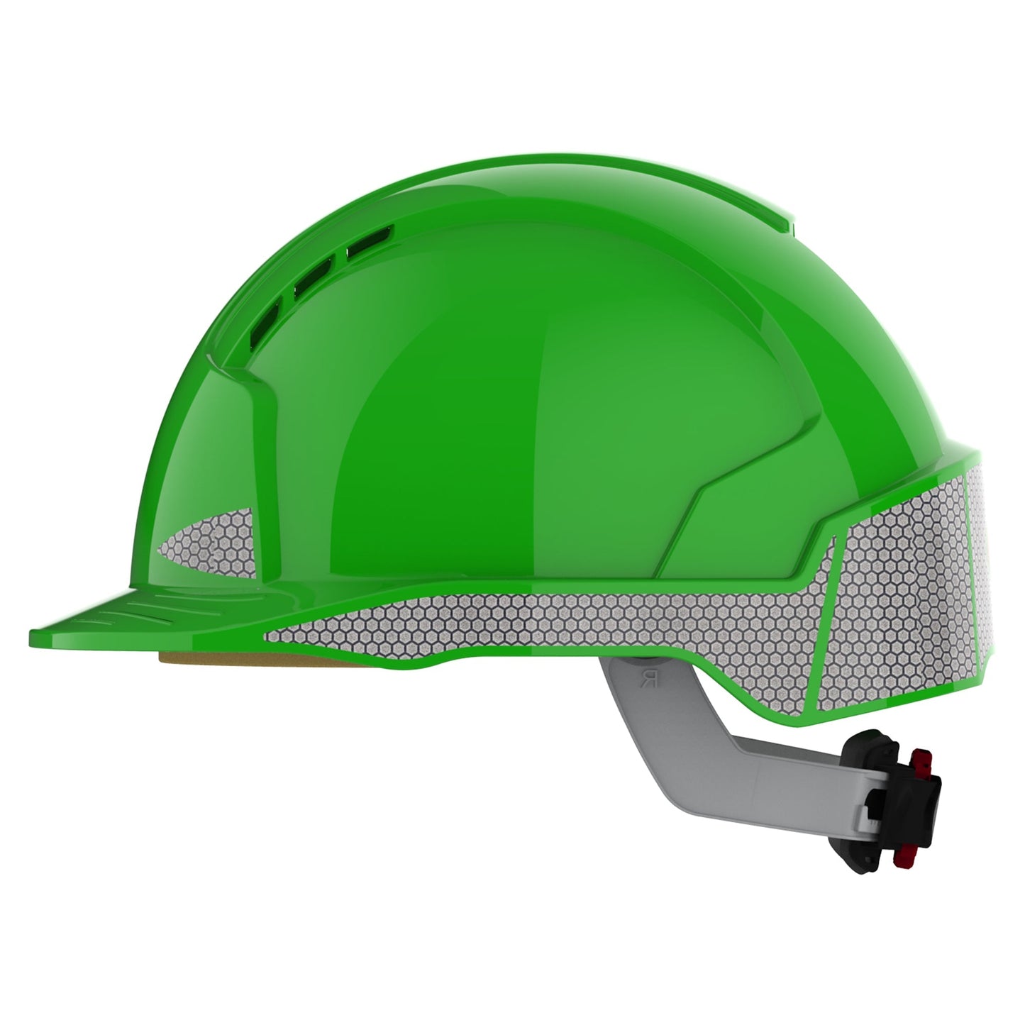 JSP EVOLite Safety Helmet Vented with Reflective CR2 Decals Wheel Ratchet
