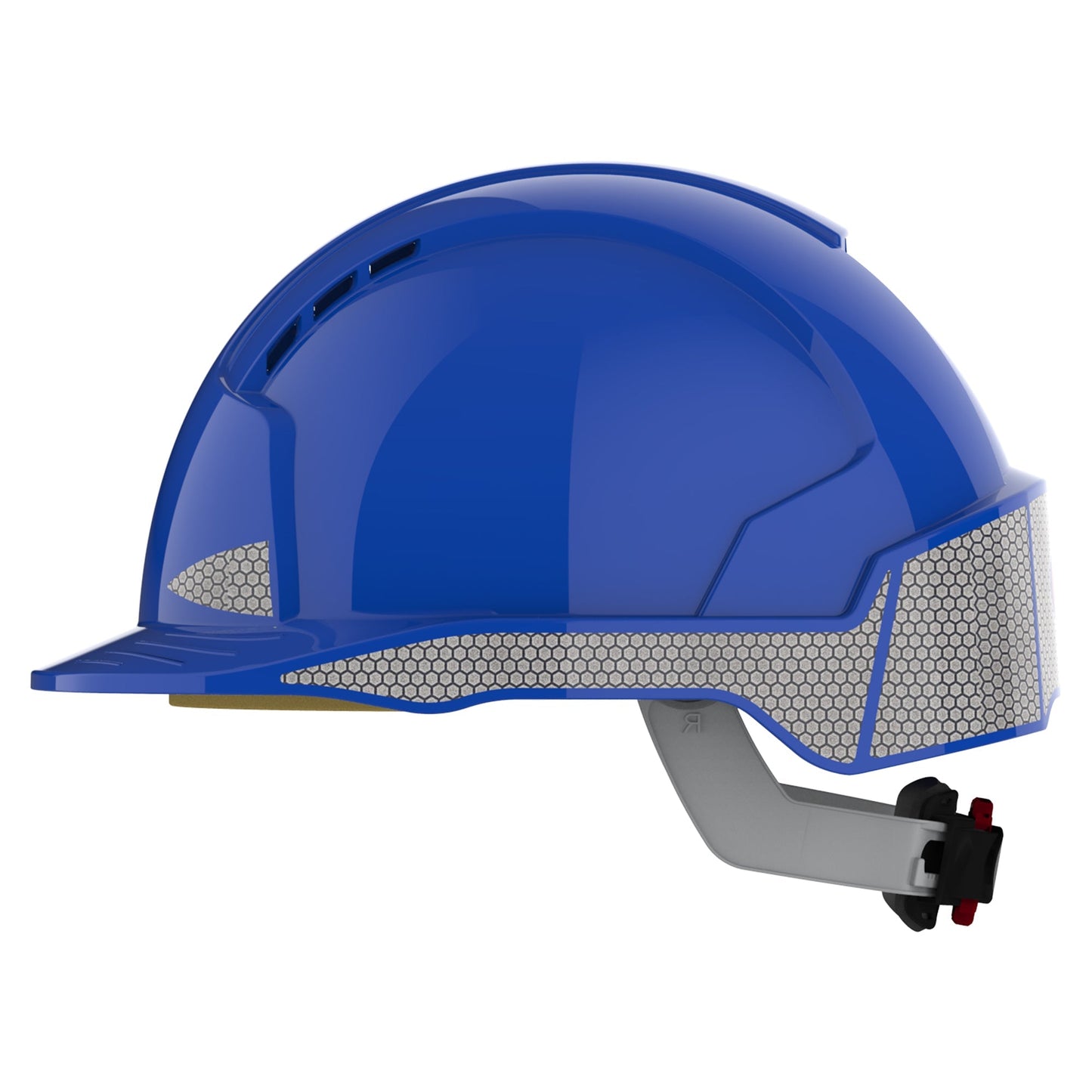 JSP EVOLite Safety Helmet Vented with Reflective CR2 Decals Wheel Ratchet