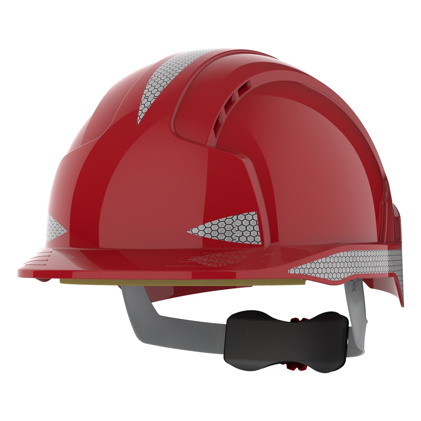 JSP EVOLite Safety Helmet Vented with Reflective CR2 Decals Wheel Ratchet