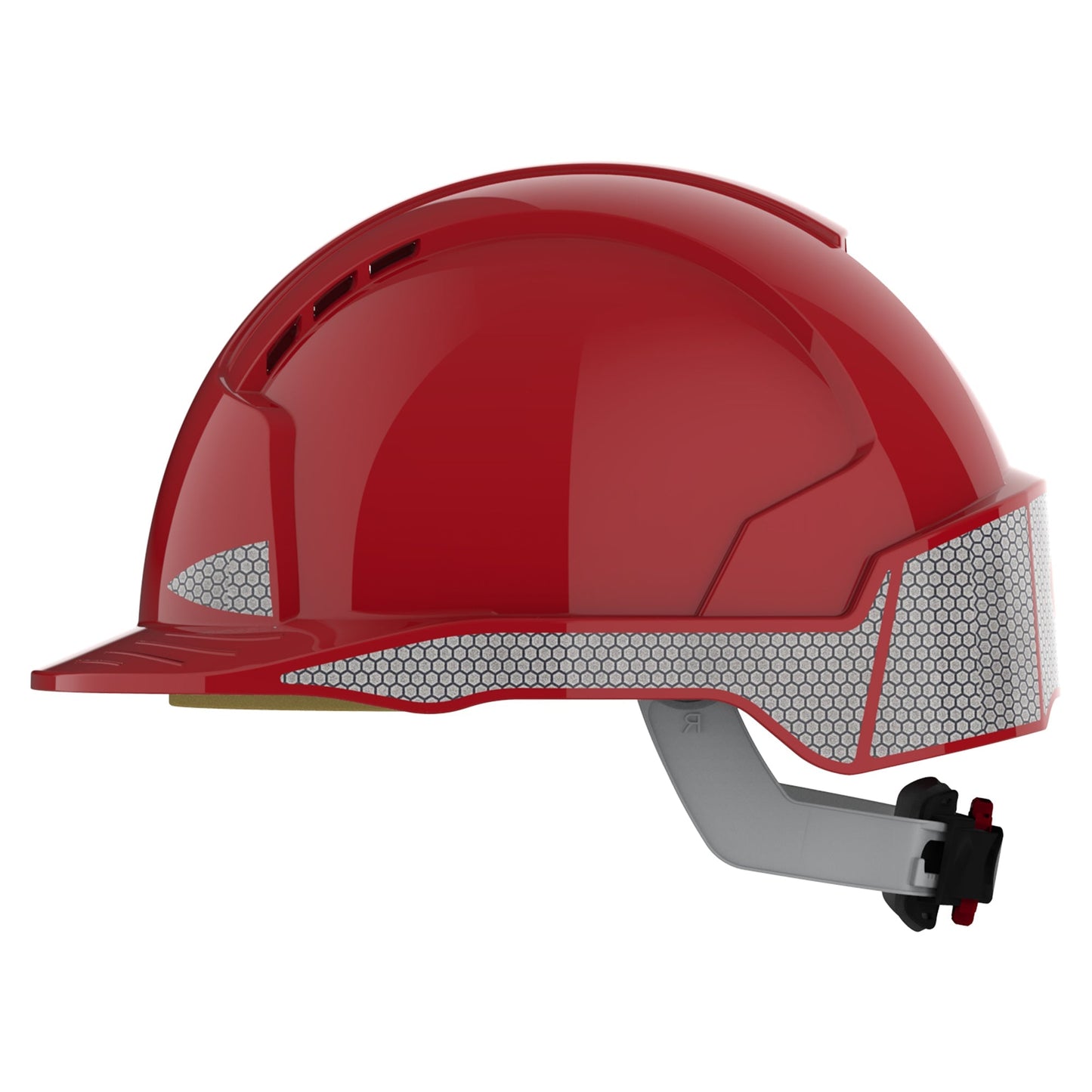 JSP EVOLite Safety Helmet Vented with Reflective CR2 Decals Wheel Ratchet