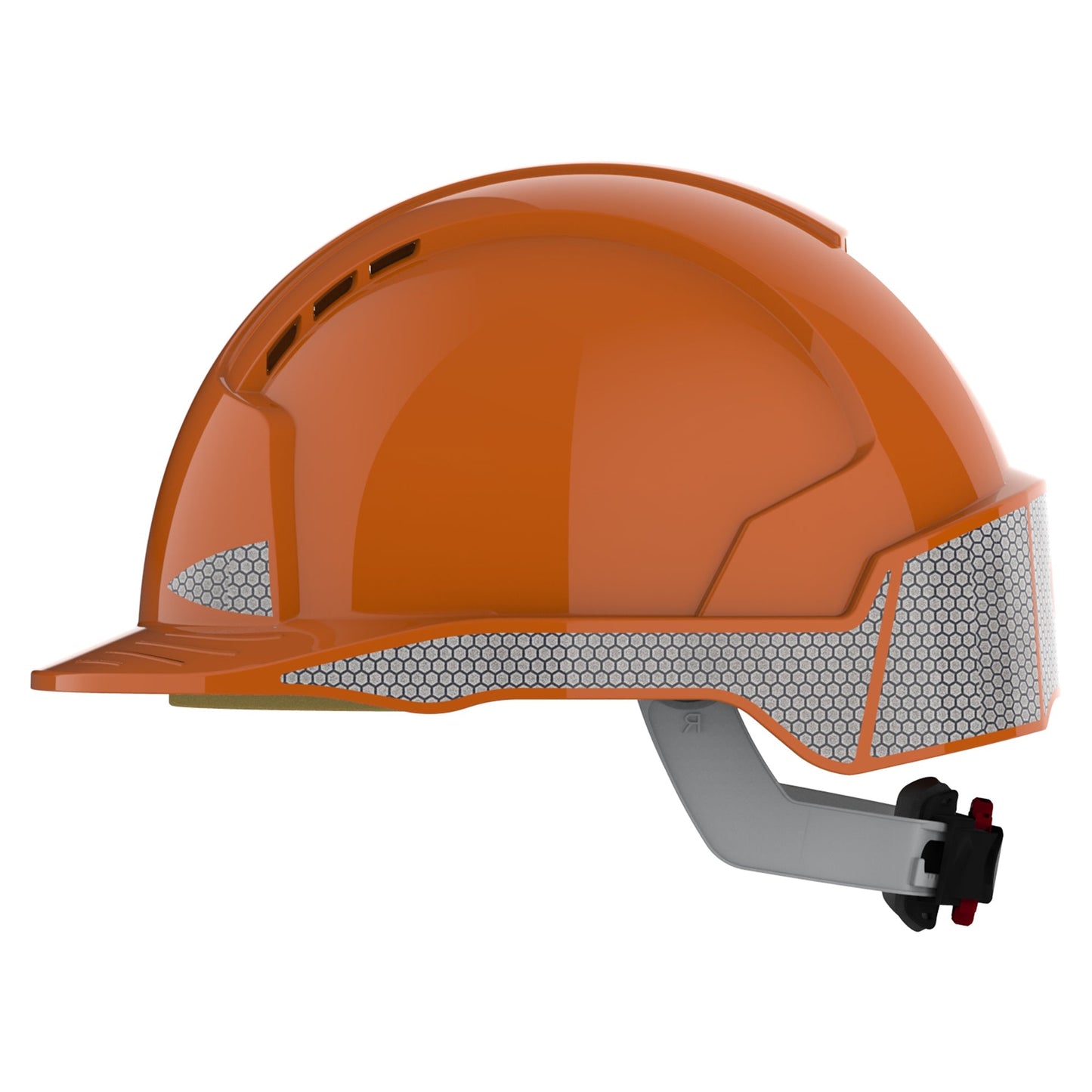 JSP EVOLite Safety Helmet Vented with Reflective CR2 Decals Wheel Ratchet
