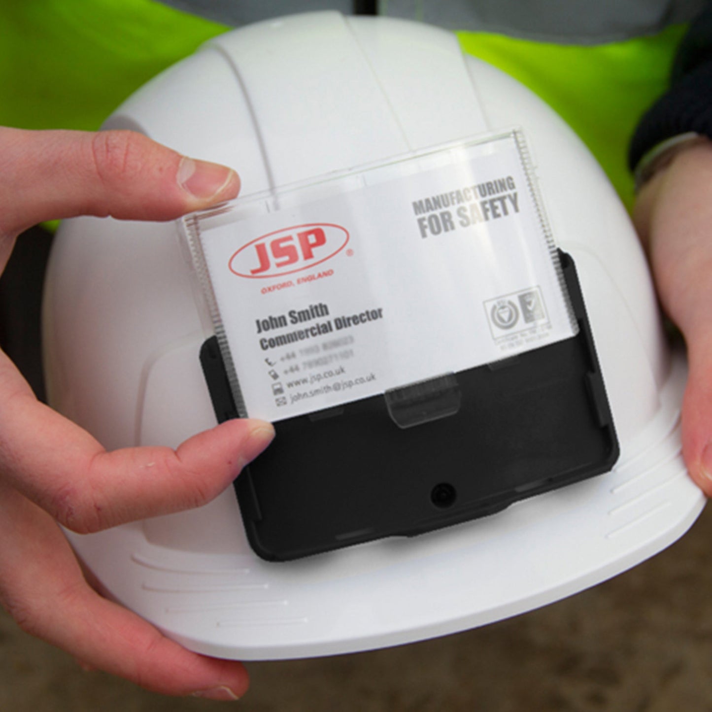 JSP EVOLite Safety Helmet with ID Badge Holder Lightweight Comfortable Design
