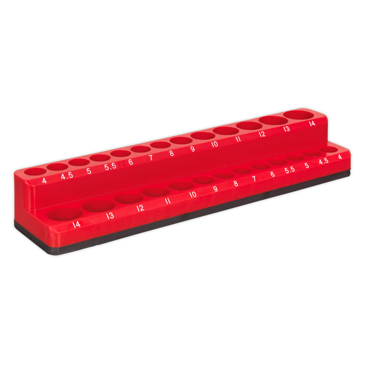 Sealey Magnetic Socket Holder 1/4" Drive for 26 Sockets High-Impact ABS