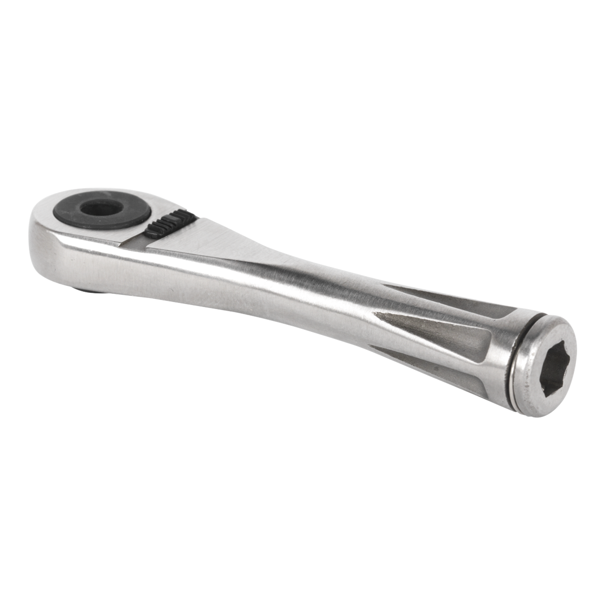 Sealey 1/4" Hex Bit Driver Ratchet Micro 85mm Stainless Steel 72-Tooth