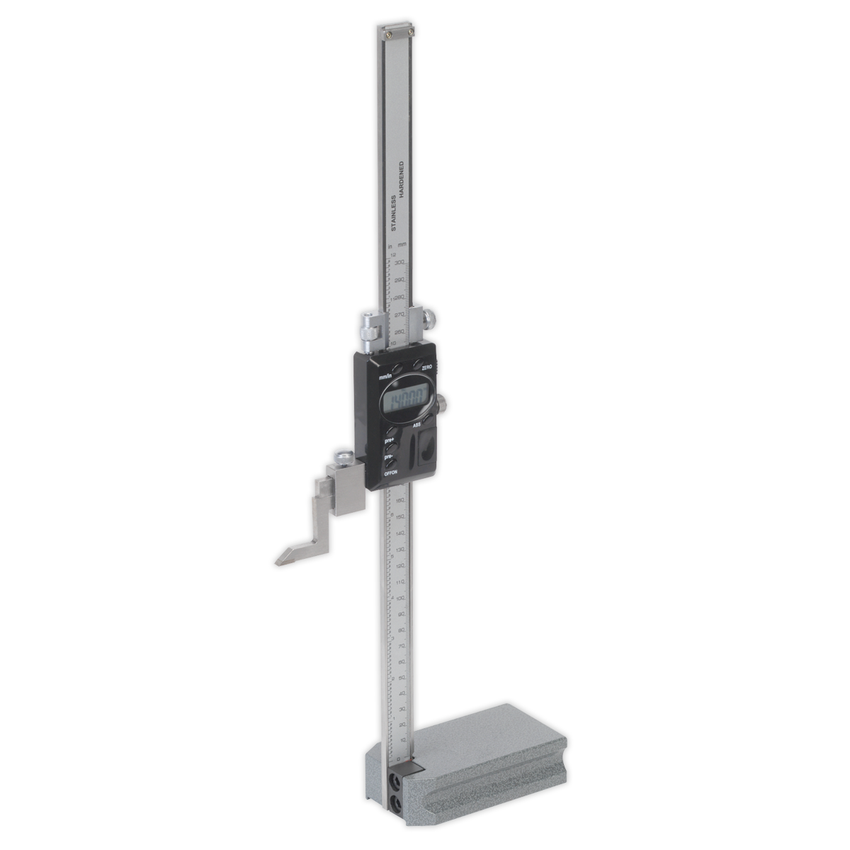 Sealey Digital Height Gauge 0-300mm LCD Display Fine Adjustment Scriber Foot