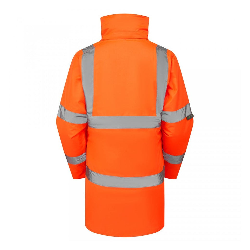 Leo Workwear EcoViz 4K Women's Baffle Lined Anorak Hi-Vis Orange XXS-6XL