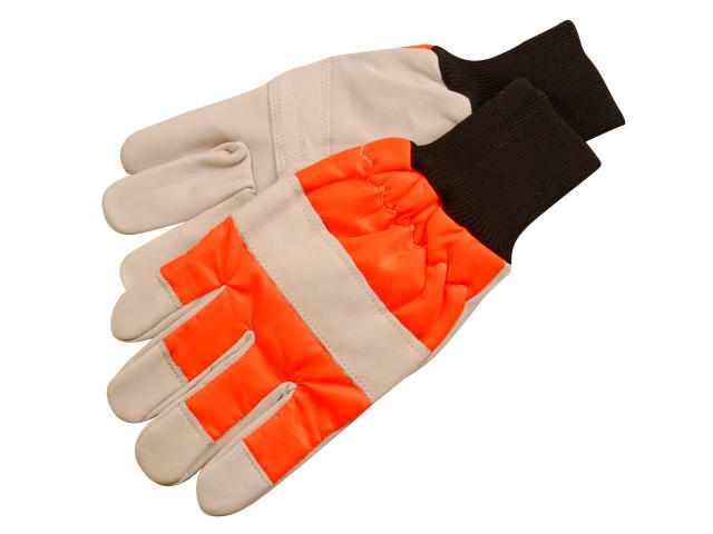 ALM CH015 Chainsaw Safety Gloves Left Hand Protection Class 0 Leather