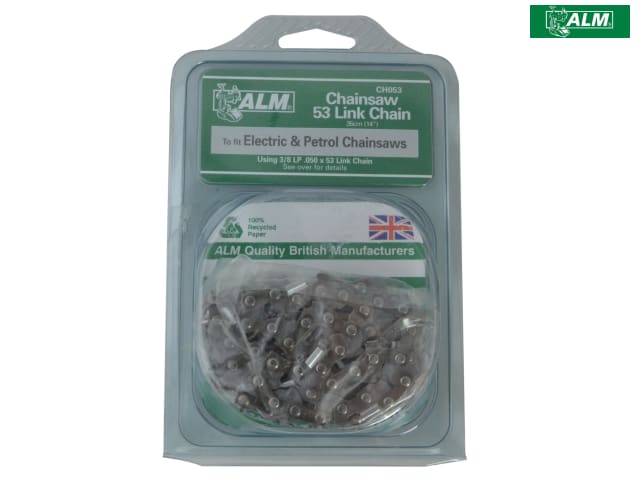 ALM Manufacturing CH053 Chainsaw Chain 3/8" 53 Links 1.3mm for 35cm Bars