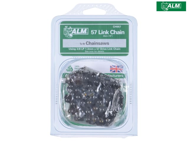 ALM CH057 Chainsaw Chain 3/8" 57 Links 1.3mm Fits 40cm Bosch Einhell Ryobi