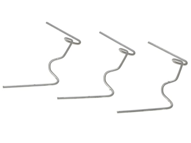 ALM Manufacturing Glazing Clips Pack of 50 Galvanised Spring Steel W Clips