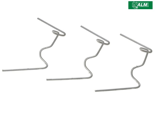 ALM Manufacturing Glazing Clips Pack of 50 Galvanised Spring Steel W Clips