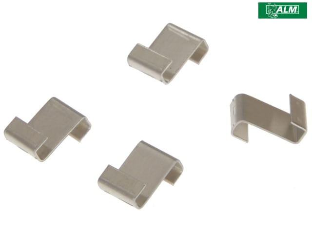 ALM Manufacturing Z Lap Clips 50 Pack Aluminium 10mm for 3mm Glass Greenhouses