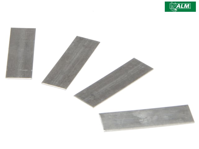 ALM Manufacturing GH005 Aluminium Lap Strips 40x12mm Pack of 50 for Glazing