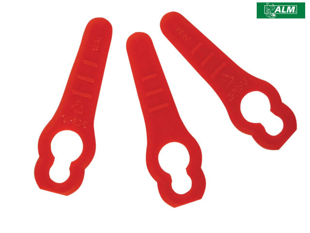 ALM GP295 Plastic Blades Pack of 10 for Challenge Sovereign Qualcast Powerbase
