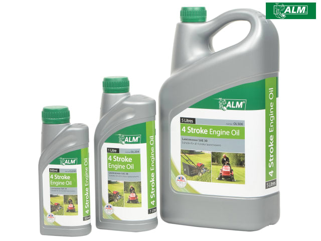 ALM 4-Stroke Engine Oil 500ml for Lawn Mowers and Petrol Diesel Engines
