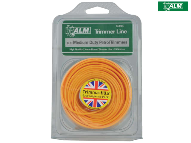 ALM Manufacturing SL004 Medium-Duty Petrol Trimmer Line 2.4mm x 20m Yellow