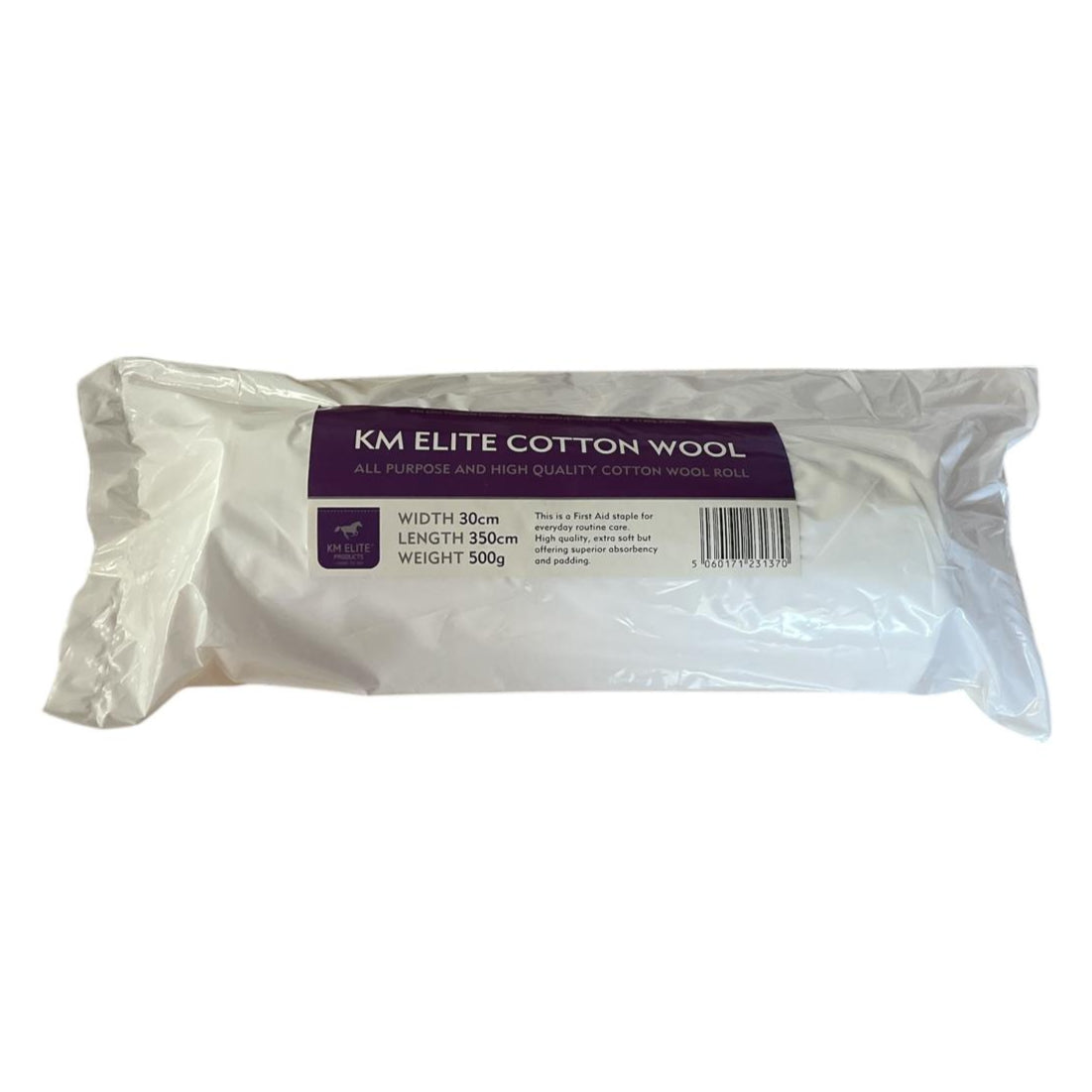 KM Elite Horse Cotton Wool XL Premium Absorbent First Aid Care Padding