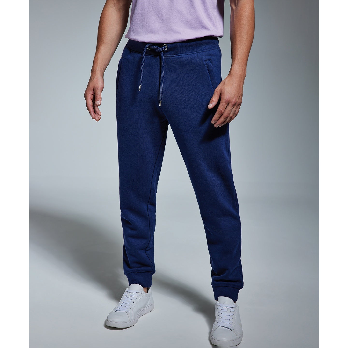 Anthem Organic Cotton Jog Pants with Zipped Pockets and Ribbed Cuffs
