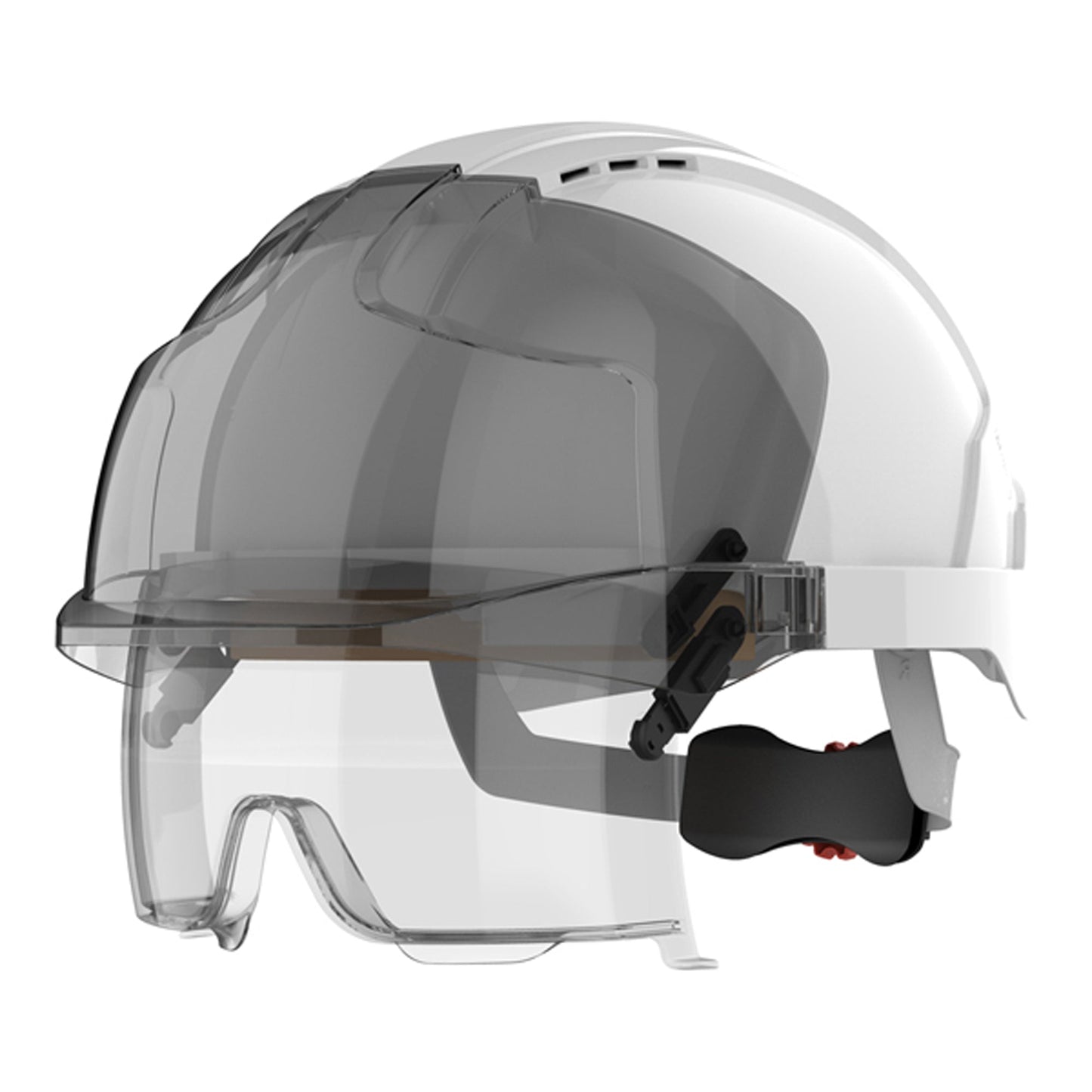 JSP EVO VISTAlens Safety Helmet + Integrated Eyewear Anti-Scratch UV Protection