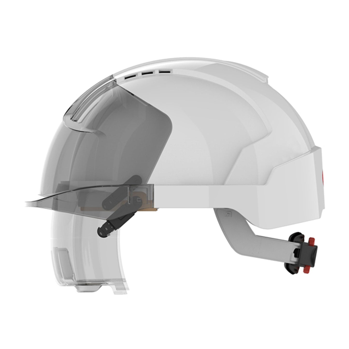JSP EVO VISTAlens Safety Helmet + Integrated Eyewear Anti-Scratch UV Protection