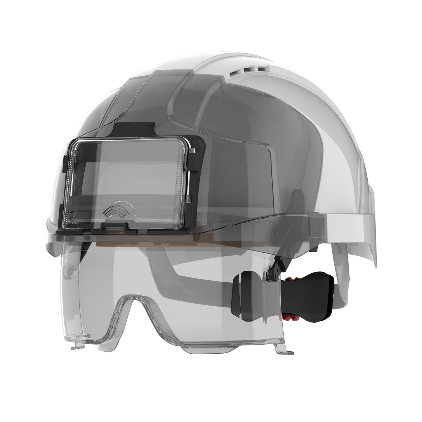 JSP EVO VISTAlens Safety Helmet with ID Badge Holder and Vented Design