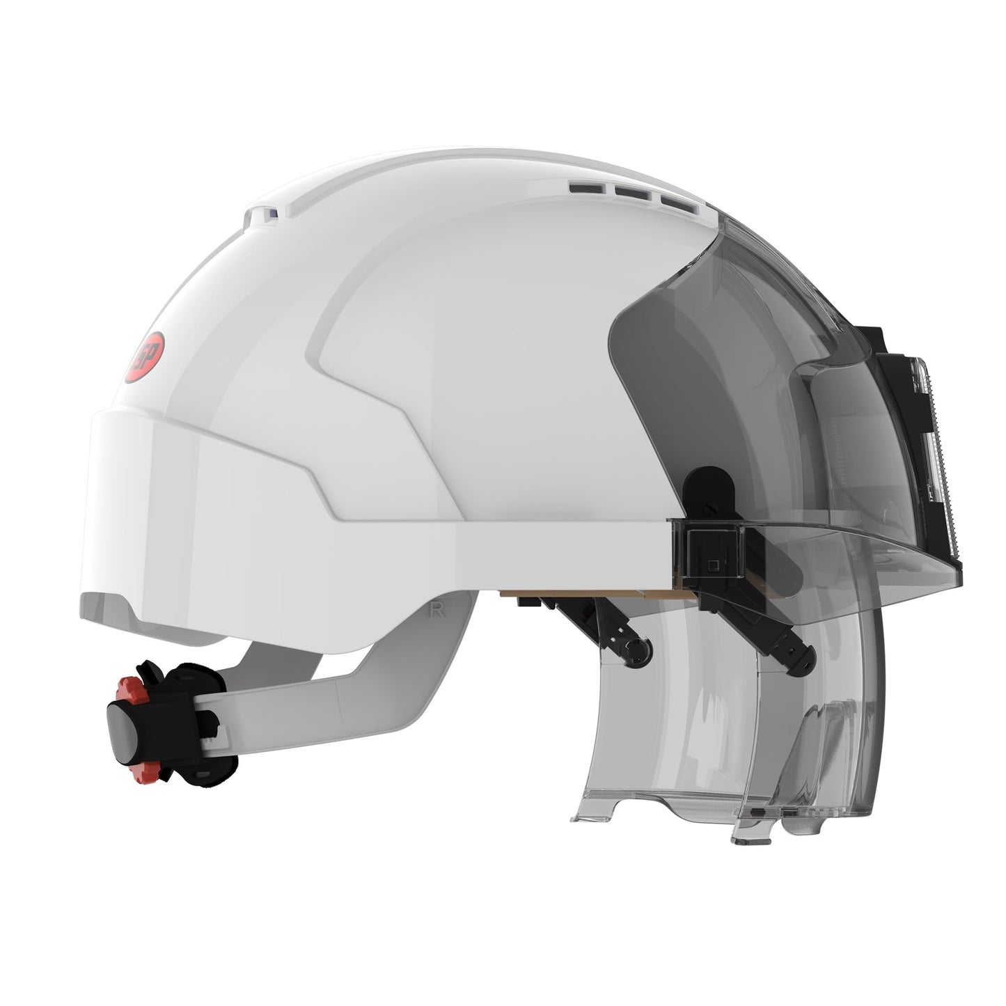 JSP EVO VISTAlens Safety Helmet with ID Badge Holder and Vented Design