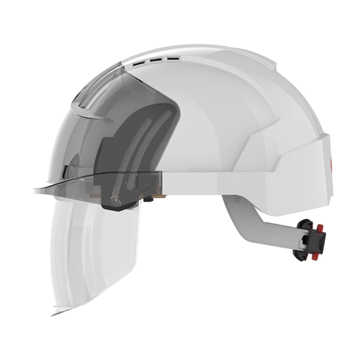 JSP EVO VISTAshield Safety Helmet with Integrated Faceshield Vented A-Rated