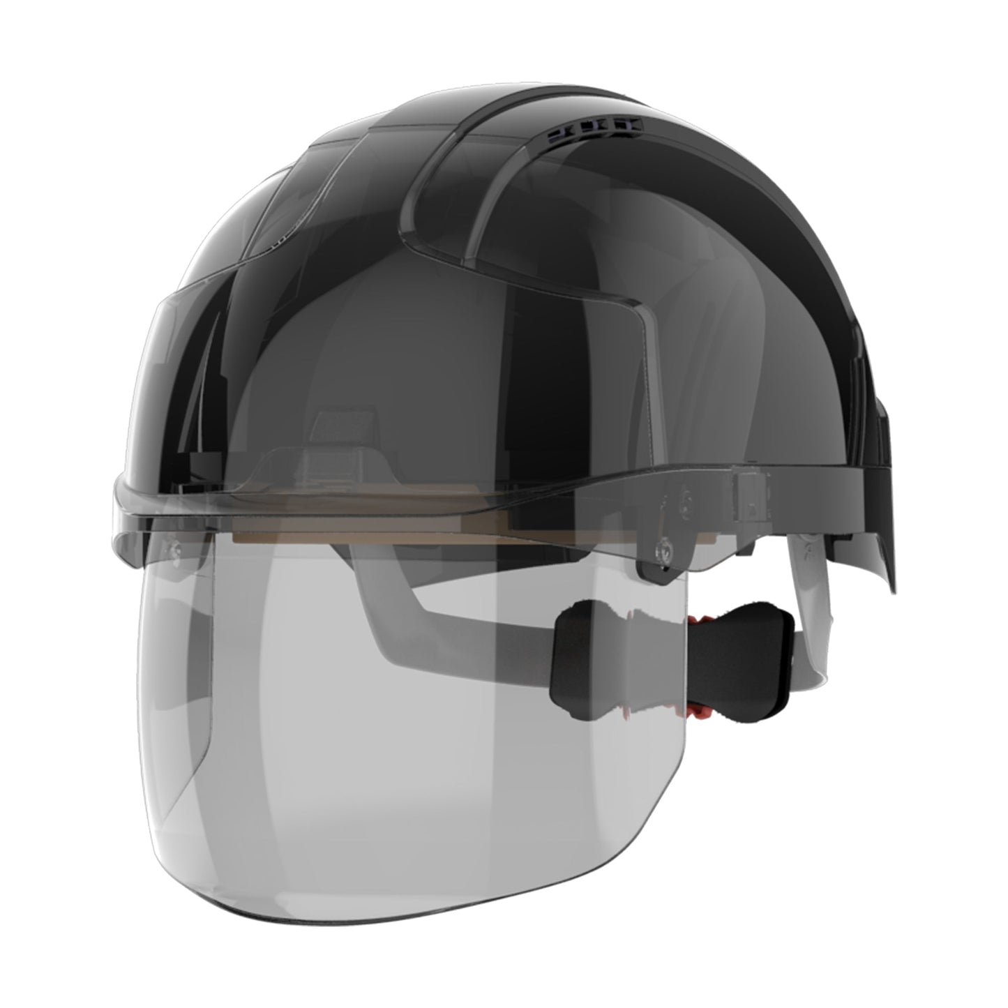 JSP EVO VISTAshield Safety Helmet with Integrated Faceshield Vented A-Rated