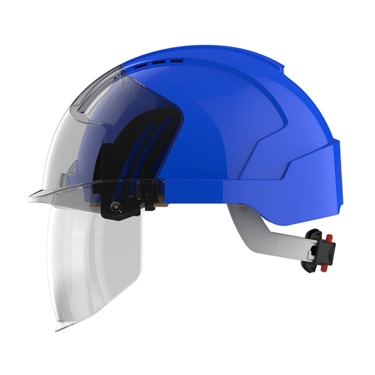 JSP EVO VISTAshield Safety Helmet with Integrated Faceshield Vented A-Rated