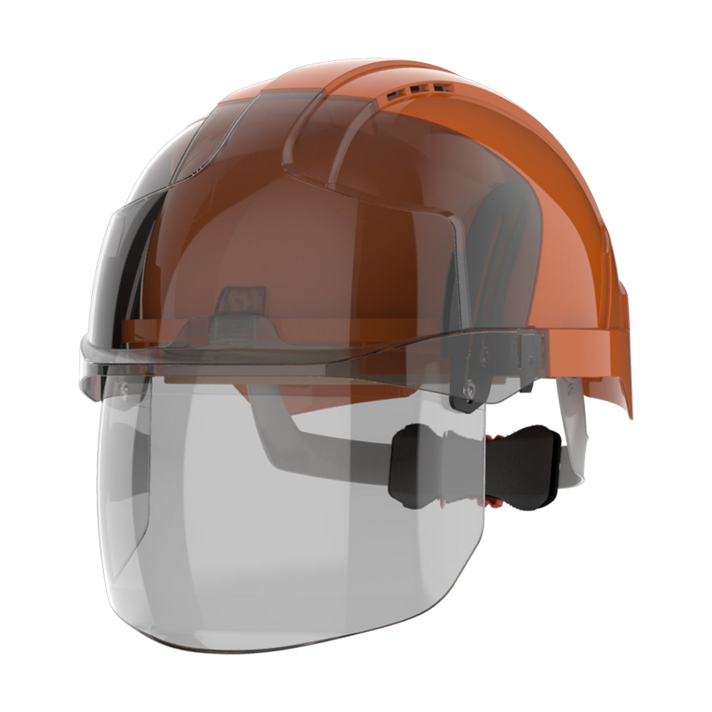 JSP EVO VISTAshield Safety Helmet with Integrated Faceshield Vented A-Rated