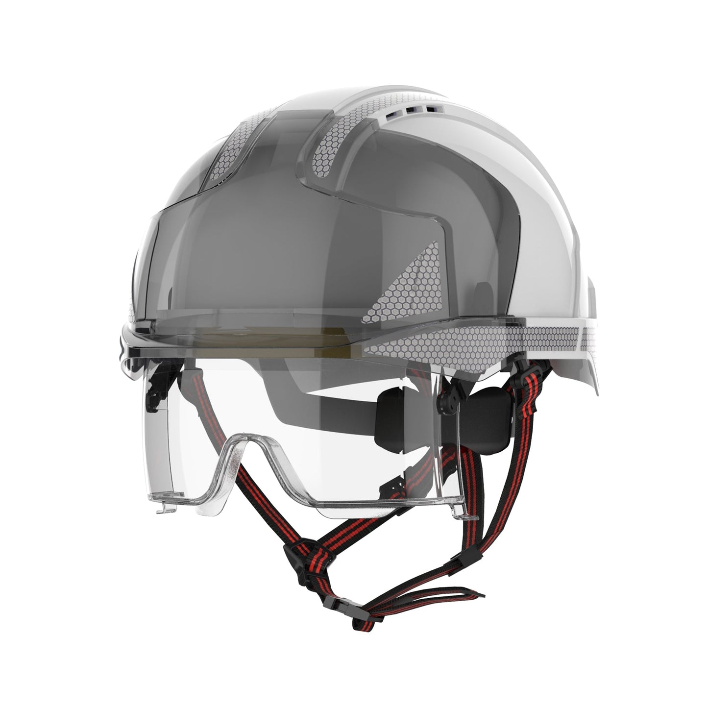 JSP EVO VISTA Dualswitch Helmet with VISTAlens and Silver CR2 - Vented Safety