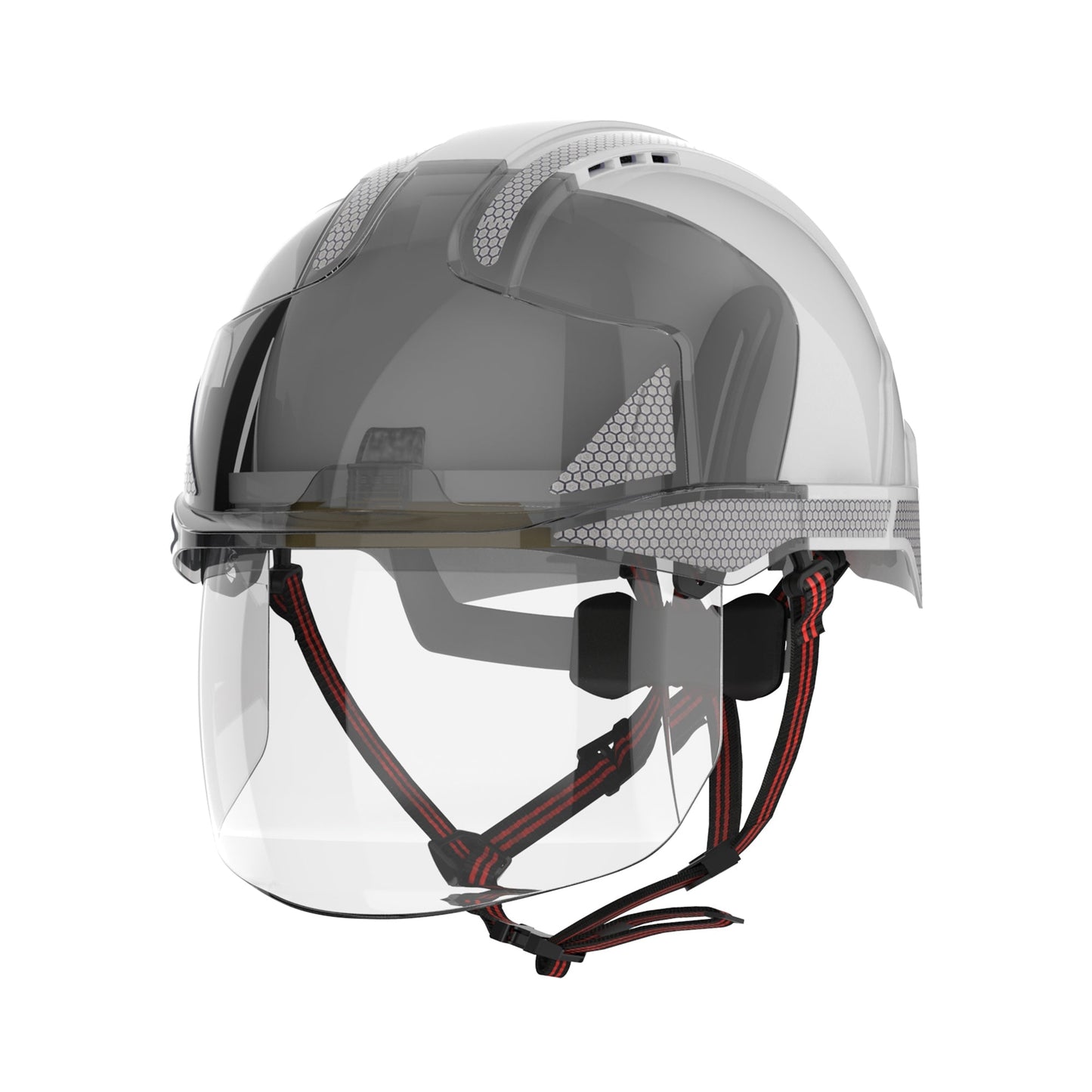 JSP EVO VISTA Dualswitch Helmet with VISTAshield and Silver CR2 - Vented