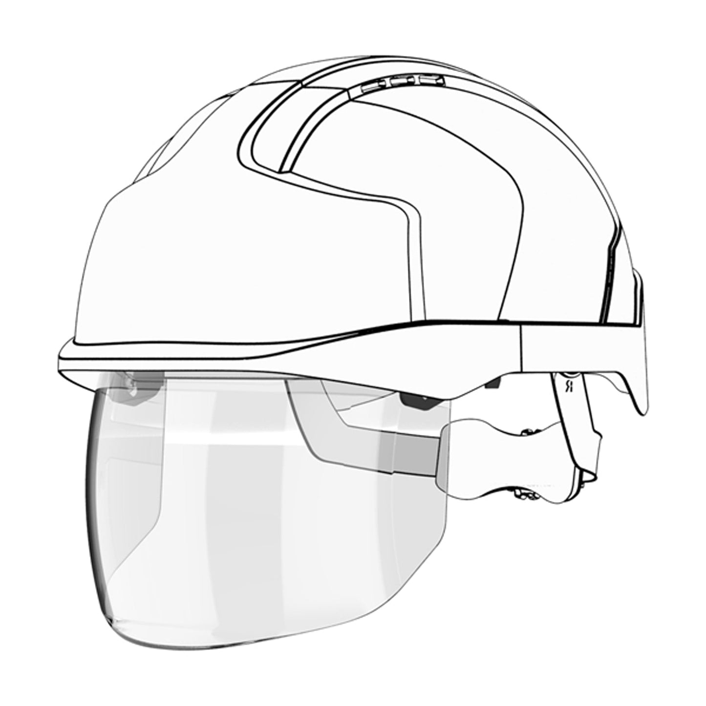 JSP Replacement Faceshield for EVO VISTAshield Anti-Mist Anti-Scratch Shield