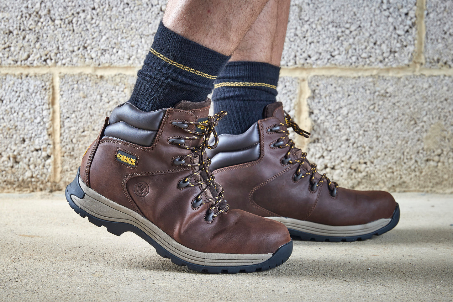 Apache AP315CM Safety Hiker Boots Nubuck Water Resistant Steel Toe Comfort