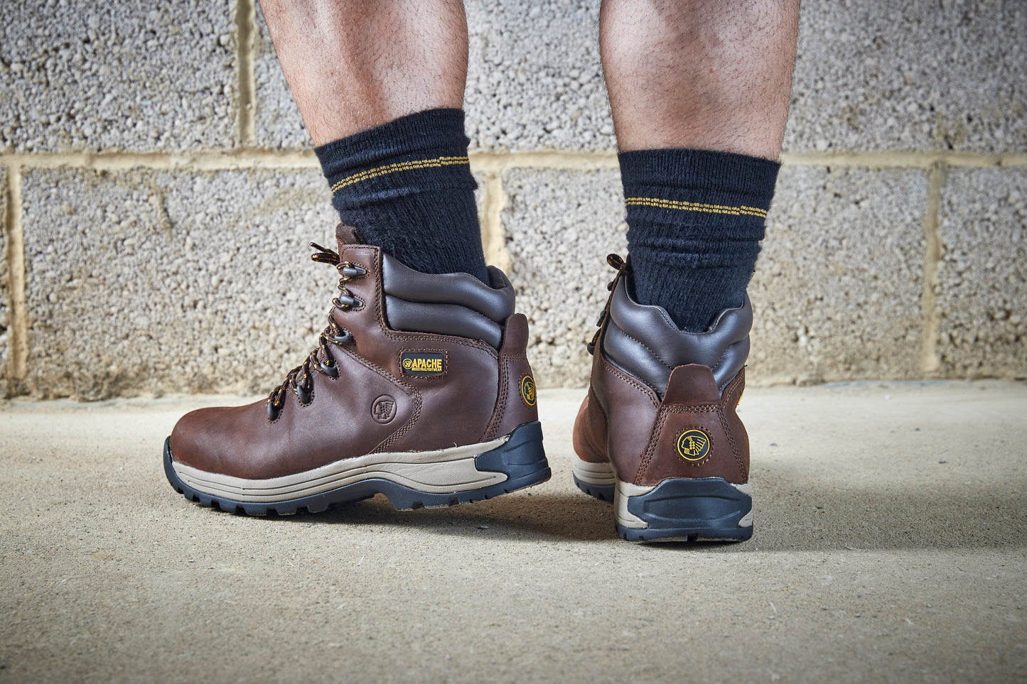 Apache AP315CM Safety Hiker Boots Nubuck Water Resistant Steel Toe Comfort
