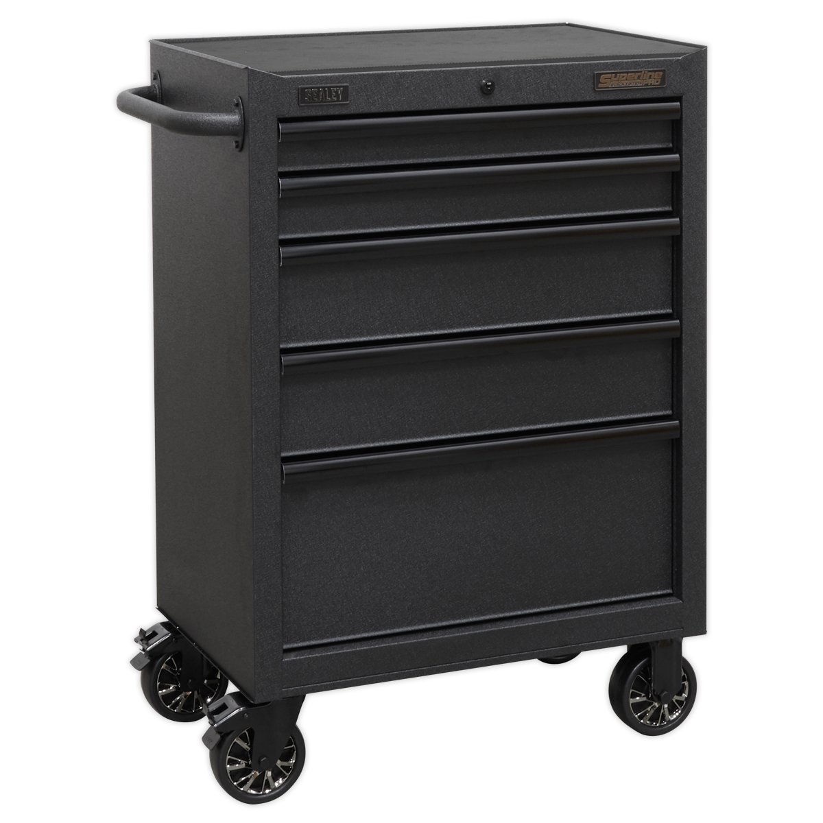 Sealey 5 Drawer Rollcab 680mm Soft Close Heavy-Duty Tool Storage Cabinet